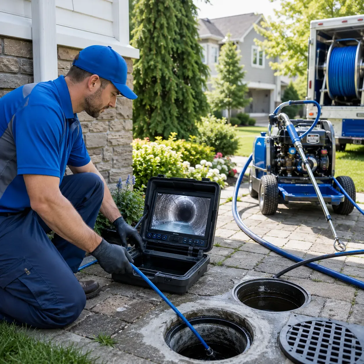 Outdoor drain cleaning professionals serving Higganum, CT