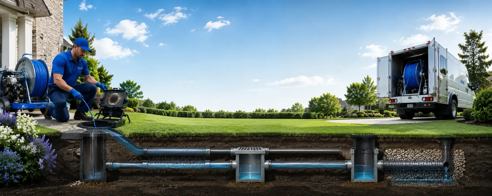 Outdoor drain cleaning information for Higganum, CT